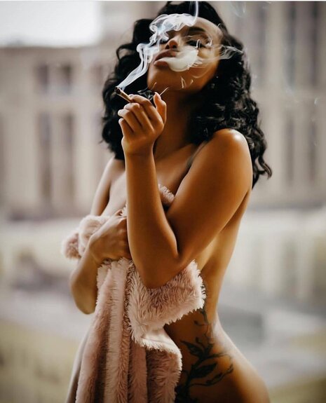 beautiful girl smoking weed 2
