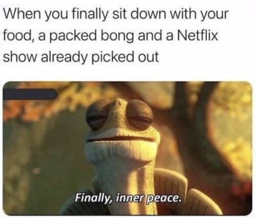 inner peace weed meme
