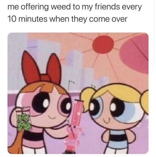 offering weed to my friends weed meme