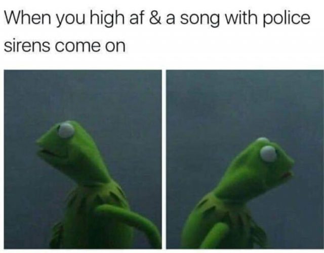 police siren weed meme