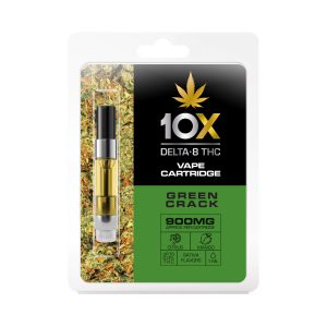 10X Delta-8 THC - Green Crack Vape Cartridge - 900mg (1ml)