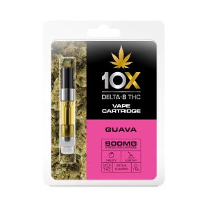 10X Delta-8 THC - Guava Vape Cartridge - 900mg (1ml)