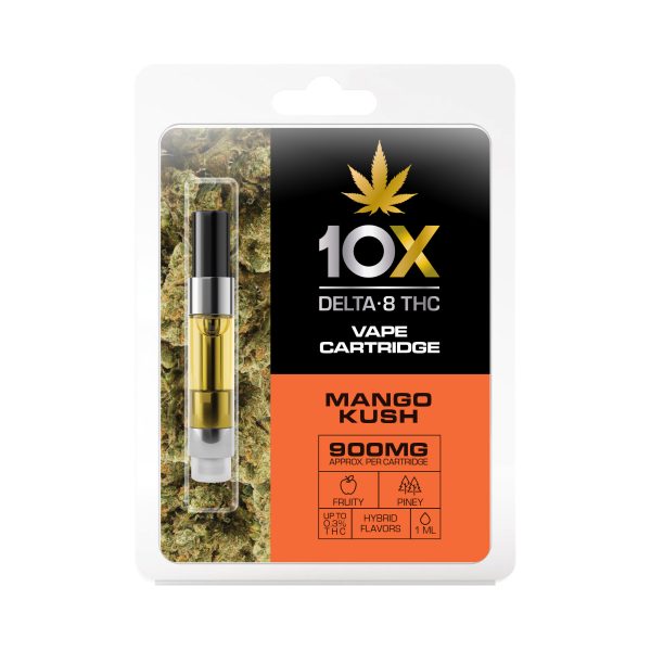 10X Delta-8 THC - Mango Kush Vape Cartridge - 900mg (1ml)