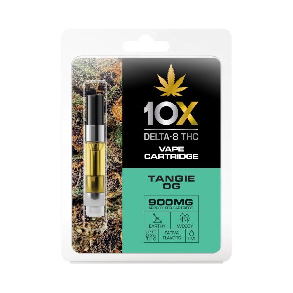 10X Delta-8 THC - Tangie OG Vape Cartridge - 900mg (1ml)
