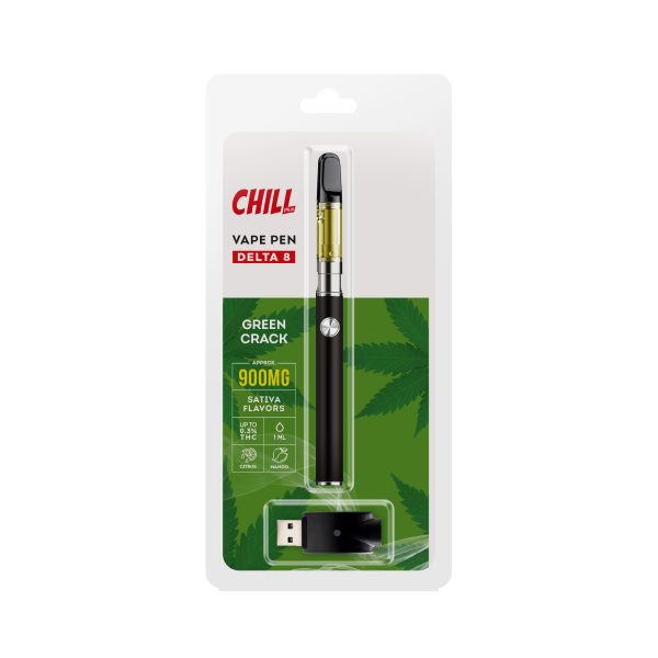Chill Plus CBD Delta-8 - Disposable Vaping Pen - Green Crack - 900mg (1ml)