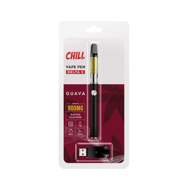 Chill Plus CBD Delta-8 - Disposable Vaping Pen - Guava - 900mg (1ml)