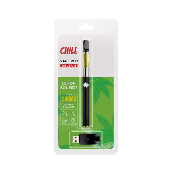 Chill Plus CBD Delta-8 - Disposable Vaping Pen - Lemon Squeeze - 900mg (1ml)
