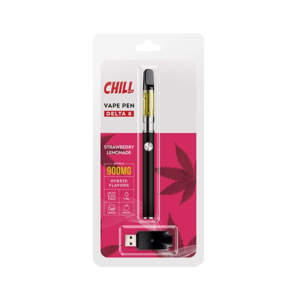 Chill Plus CBD Delta-8 - Disposable Vaping Pen - Strawberry Lemonade - 900mg (1ml)