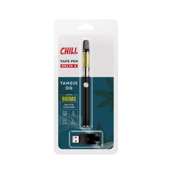 Chill Plus CBD Delta-8 - Disposable Vaping Pen - Tangie OG - 900mg (1ml)