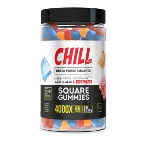 Chill Plus Delta-8 Squares Gummies - 4000X