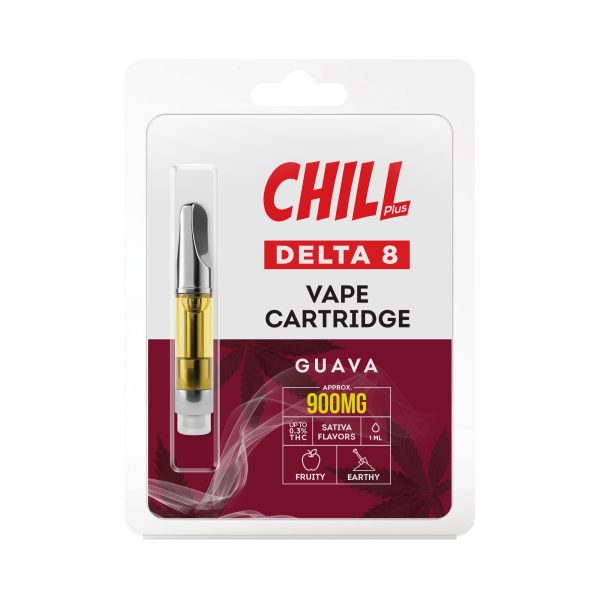 Chill Plus Delta-8 Vape Cartridge - Guava - 900mg (1ml)