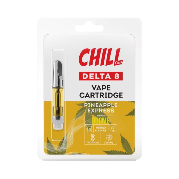 Chill Plus Delta-8 Vape Cartridge - Pineapple Express - 900mg (1ml)