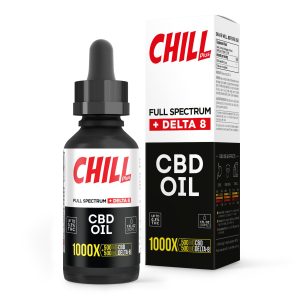 Chill Plus Full Spectrum Delta-8 CBD Oil - 1000X