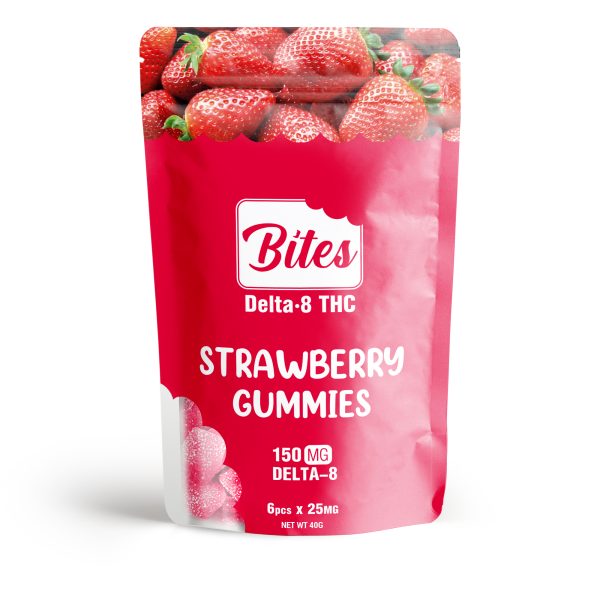 Delta-8 Bites - Strawberry Gummies - 150mg