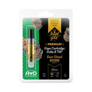 Liquid Gold Delta-8 THC Vape Cartridge - Sour Diesel - 900mg