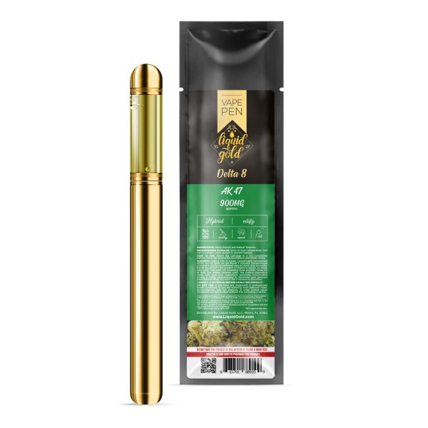 Liquid Gold Delta-8 Vape Pen - AK47 - 900mg