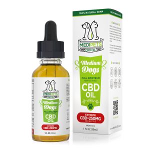 MediPets CBD Oil for Medium Dogs - Extreme Strength - 250mg (30ml)