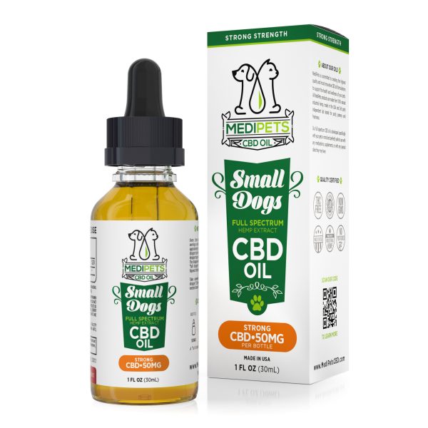 MediPets CBD Oil for Small Dogs - Strong Strength - 50mg (30ml)