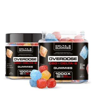 OVERDOSE CBD & Delta-8 THC Gummies - 2 Pack Bundle - 2000X