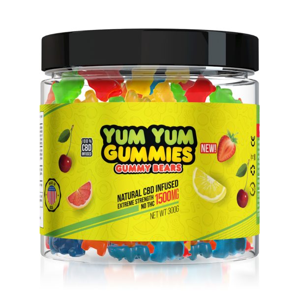 Yum Yum Gummies 1500mg - CBD Infused Gummy Bears