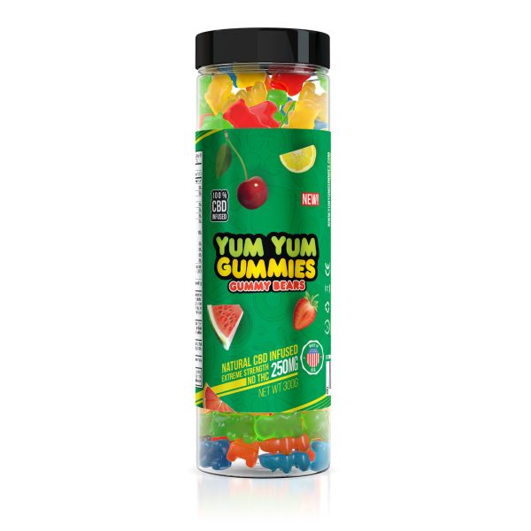 Yum Yum Gummies 250mg - CBD Infused Gummy Bears