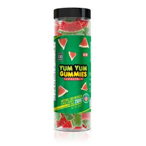 Yum Yum Gummies 250mg - CBD Infused Watermelon Slices