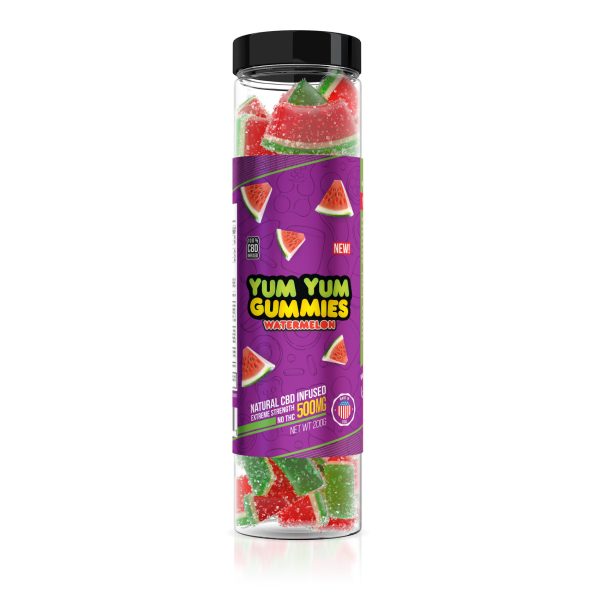 Yum Yum Gummies 500mg - CBD Infused Watermelon Slices