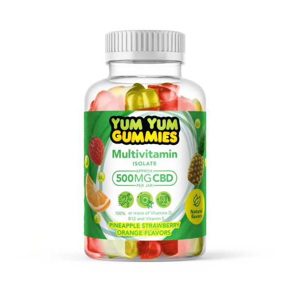 Yum Yum Gummies 500mg - CBD Isolate Multivitamin