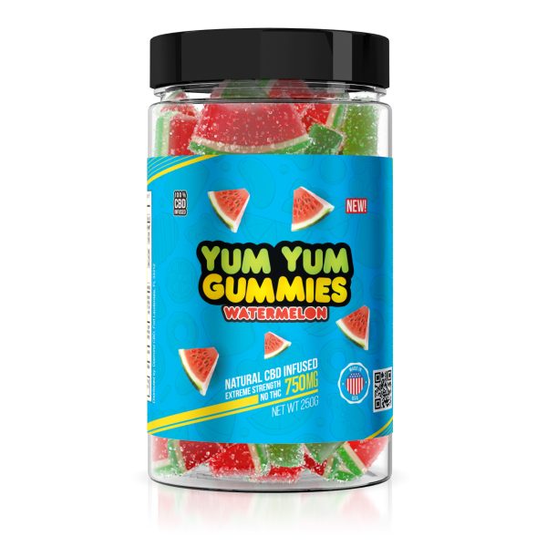 Yum Yum Gummies 750mg - CBD Infused Watermelon Slices