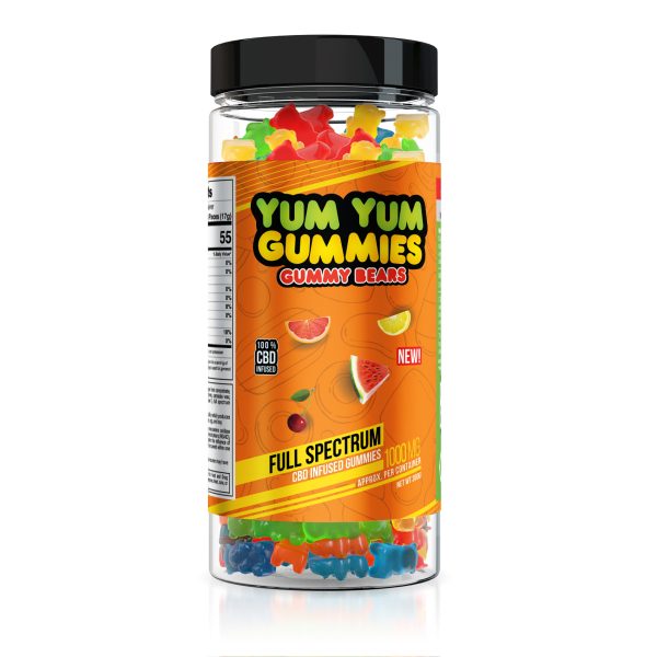 Yum Yum Gummies - CBD Full Spectrum Gummy Bears - 1000mg