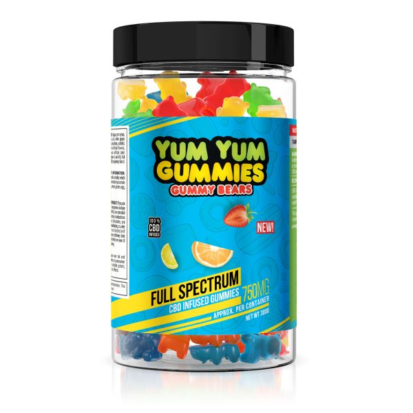 Yum Yum Gummies - CBD Full Spectrum Gummy Bears - 750mg