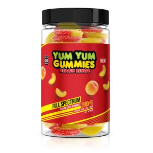 Yum Yum Gummies - CBD Full Spectrum Peach Rings - 3500mg