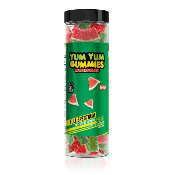 Yum Yum Gummies - CBD Full Spectrum Watermelon Slices - 250mg