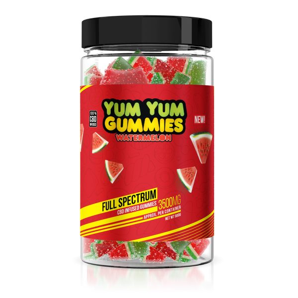 Yum Yum Gummies - CBD Full Spectrum Watermelon Slices - 3500mg