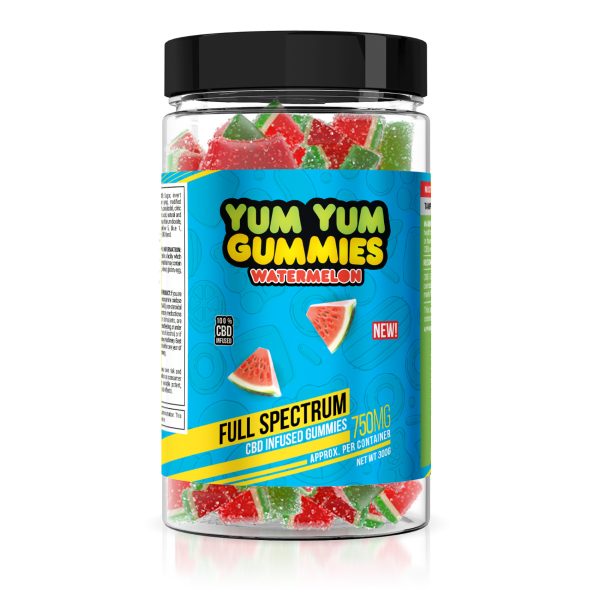 Yum Yum Gummies - CBD Full Spectrum Watermelon Slices - 750mg